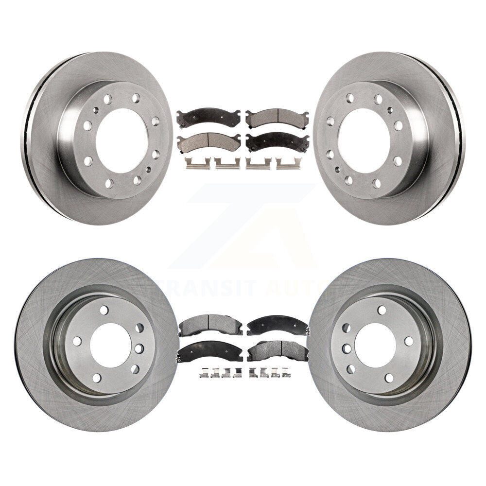 Front Rear Disc Brake Rotors And Ceramic Pads Kit For Chevrolet Express 4500