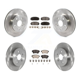 Front Rear Disc Brake Rotors And Ceramic Pads Kit For Toyota Corolla