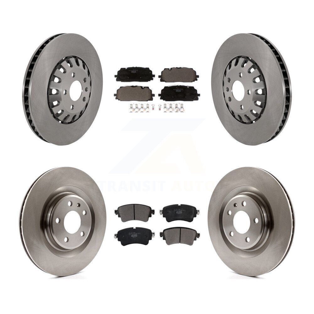 Front Rear Disc Brake Rotor And Ceramic Pad Kit For Audi A6 Quattro A7 Sportback