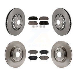 Front Rear Disc Brake Rotor And Ceramic Pad Kit For Audi A6 Quattro A7 Sportback