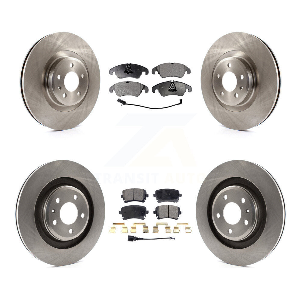 Front Rear Disc Brake Rotors And Ceramic Pads Kit For 2010 Audi S4