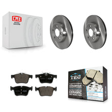 Charger l'image dans la galerie, Rear Disc Brake Rotors And Ceramic Pads Kit For Mercedes-Benz C300 C400 C350e