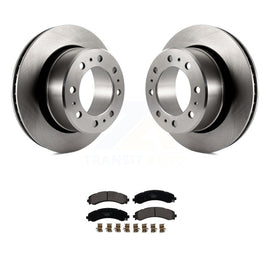 [Rear] 2020-2021 Ram 3500 With Dual Rear Wheels Premium OE Brake Rotors & Ceramic Pads Kit For Max Braking