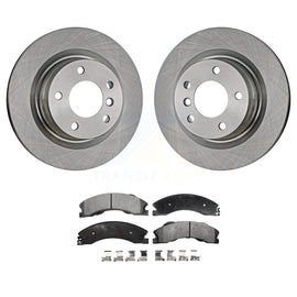 Rear Brake Rotor Ceramic Pad Kit For Chevrolet Express 4500 3.20