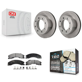 Rear Brake Rotor Ceramic Pad Kit For Chevrolet Express 4500 3.20