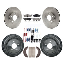 Load image into Gallery viewer, Front Rear Brake Rotor Ceramic Pad Drum Kit (7Pc) For Dodge Grand Caravan Town &amp;