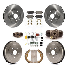 Load image into Gallery viewer, Front Rear Brake Rotor Ceramic Pad And Drum Kit (9Pc) For 2004-2007 Toyota Prius