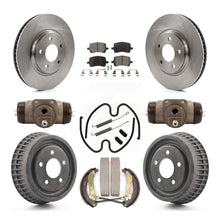 Charger l'image dans la galerie, Front Rear Disc Brake Rotors Ceramic Pad And Drum Kit (9Pc) For Chevrolet Malibu