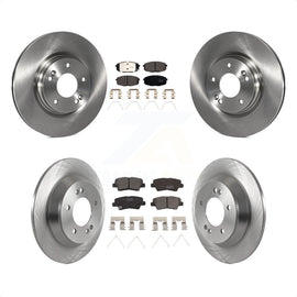 Front Rear Disc Brake Rotors Ceramic Pad Kit For 2022 Hyundai Kona FWD with 1.6L