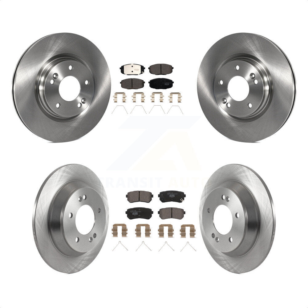 Front Rear Disc Brake Rotors Ceramic Pad Kit For 2022 Hyundai Kona FWD with 1.6L