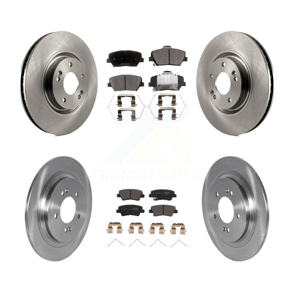 [Front+Rear] 2019-2020 Hyundai Nexo Premium OE Brake Rotors & Ceramic Pads Kit For Max Braking