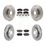 Front Rear Disc Brake Rotors And Ceramic Pads Kit For Nissan Rogue
