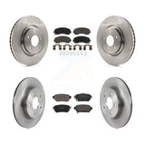 Front Rear Disc Brake Rotors And Ceramic Pads Kit For Nissan Rogue