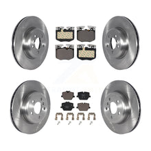 Load image into Gallery viewer, Front Rear Brake Rotor &amp; Ceramic Pad Kit For BMW 330i With Blue Painted Calipers