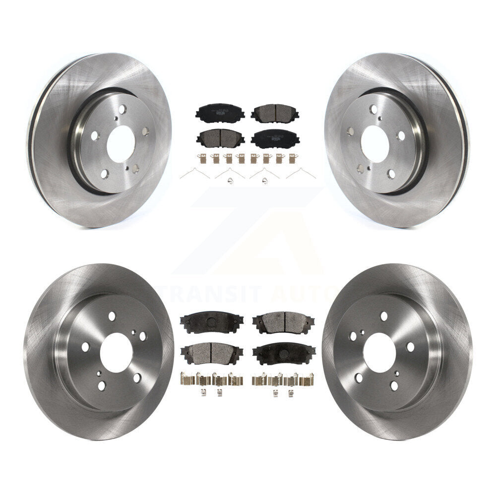 Front Rear Disc Brake Rotors And Ceramic Pads Kit For Toyota C-HR