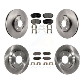 Front Rear Disc Brake Rotors And Ceramic Pads Kit For 2019 Kia Soul EV