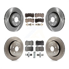 Charger l'image dans la galerie, Front Rear Disc Brake Rotors &amp; Ceramic Pad Kit For 2012 Jeep Grand Cherokee 6.4L