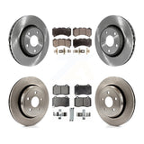 Front Rear Disc Brake Rotors & Ceramic Pad Kit For 2012 Jeep Grand Cherokee 6.4L