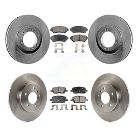 [Front+Rear] 2005 Pontiac Montana SV6 with FWD Premium OE Brake Rotors & Ceramic Pads Kit For Max Braking