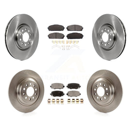 Front Rear Disc Brake Rotors And Ceramic Pads Kit For Jeep Cherokee