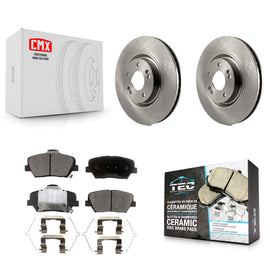 [Front] 2019-2022 Hyundai Nexo Premium OE Brake Rotors & Ceramic Pads Kit For Max Braking