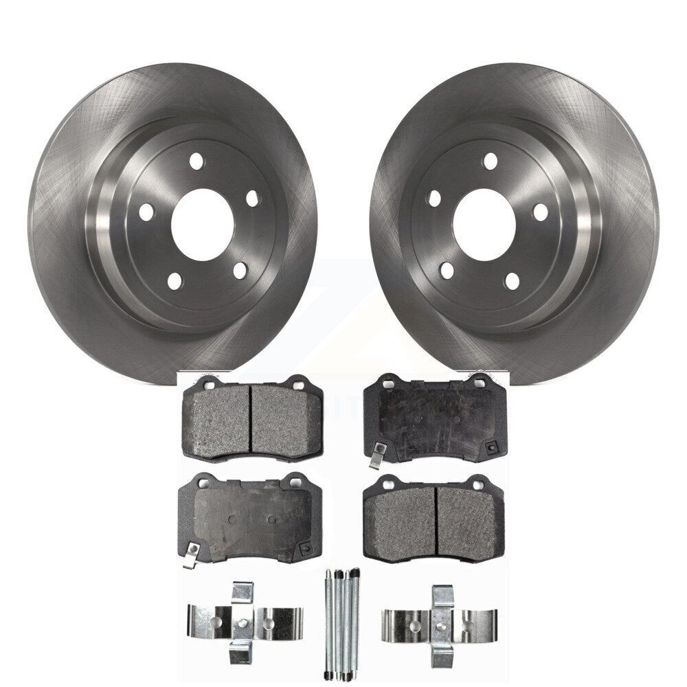 Rear Brake Rotors Ceramic Pad Kit For Jeep Grand Cherokee With Solid