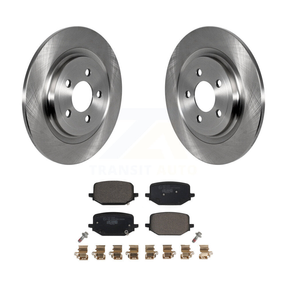 Rear Disc Brake Rotors And Ceramic Pads Kit For 2022 Ford Explorer 2.3L