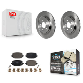 Rear Disc Brake Rotors And Ceramic Pads Kit For 2022 Ford Explorer 2.3L