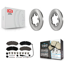 Charger l'image dans la galerie, Rear Disc Brake Rotors And Ceramic Pads Kit For Ford Transit-350 HD