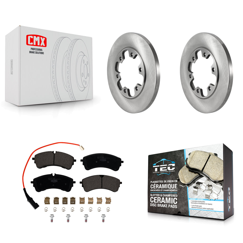 Rear Brake Rotors & Ceramic Pad Kit For Ford Transit-150 Transit-250 Transit-350