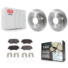 Charger l'image dans la galerie, Rear Disc Brake Rotors And Ceramic Pads Kit For Kia Forte Hyundai Veloster