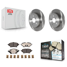 Charger l'image dans la galerie, Rear Disc Brake Rotors And Ceramic Pads Kit For Toyota C-HR