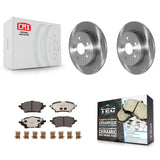 Rear Disc Brake Rotors And Ceramic Pads Kit For Toyota C-HR