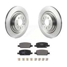 Charger l&#39;image dans la galerie, Rear Brake Rotors &amp; Ceramic Pad Kit For 17-22 Tesla 3 With Gray Painted Calipers