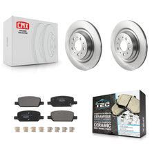 Charger l'image dans la galerie, [Rear] 17-22 Tesla 3 With Gray Painted Calipers Premium OE Brake Rotors &amp; Ceramic Pads Kit For Max Braking