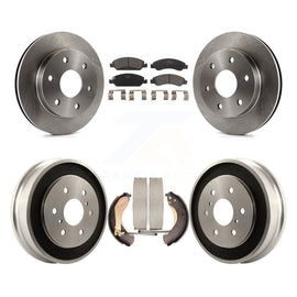 Front Rear Brake Rotor Ceramic Pad Drum Kit For GMC Sierra 1500 Disc rear brakes