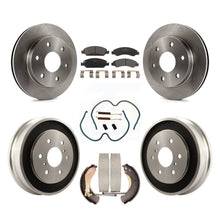 Load image into Gallery viewer, Front Rear Disc Brake Rotors Ceramic Pads And Drum Kit (7Pc) For GMC Sierra 1500