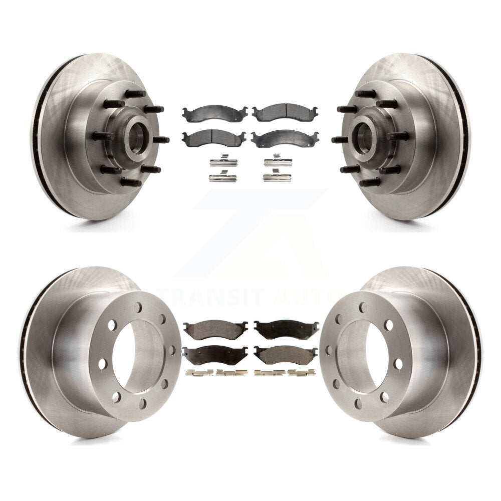 [Front+Rear] 2001-2002 Dodge Ram 2500 Premium OE Brake Rotors & Ceramic Pads Kit For Max Braking