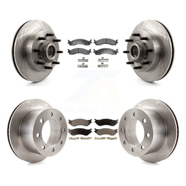 [Front+Rear] 2001-2002 Dodge Ram 2500 Premium OE Brake Rotors & Ceramic Pads Kit For Max Braking