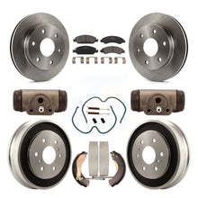 Charger l'image dans la galerie, Front Rear Disc Brake Rotors Ceramic Pads And Drum Kit (9Pc) For GMC Sierra 1500