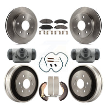 Load image into Gallery viewer, Front Rear Disc Brake Rotors Ceramic Pads And Drum Kit (9Pc) For GMC Sierra 1500