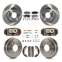 Charger l'image dans la galerie, Front Rear Disc Brake Rotors Ceramic Pads And Drum Kit (9Pc) For Hyundai Elantra