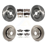 Front Rear Brake Rotor Ceramic Pad Kit For Dodge Durango With Vented Rotors