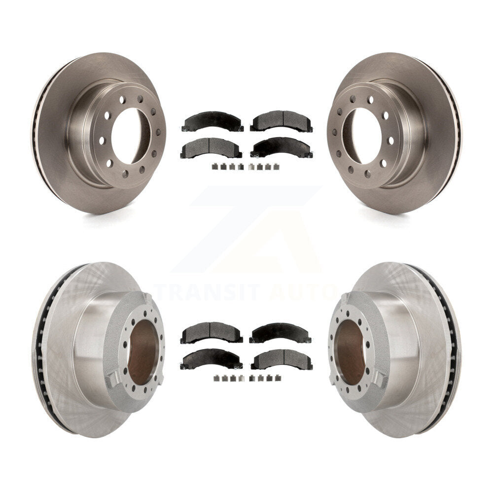 Front Rear Brake Rotor Ceramic Pad Kit For Ram Dodge Sterling Truck 4500 5500 45