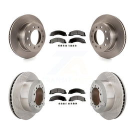 Front Rear Brake Rotor Ceramic Pad Kit For Ram Dodge Sterling Truck 4500 5500 45