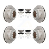 Front Rear Brake Rotors Ceramic Pad Kit For International TerraStar IC AE School