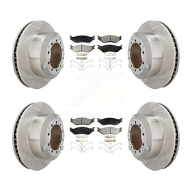 Front Rear Brake Rotors Ceramic Pad Kit For International TerraStar IC AE School