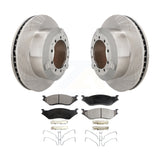 Rear Brake Rotor & Ceramic Pad Kit For Ford F-450 Super Duty F-550 International
