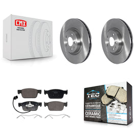 Front Disc Brake Rotors And Ceramic Pads Kit For Audi A4 Quattro K8T-104414