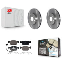 Load image into Gallery viewer, Front Brake Rotors &amp; Ceramic Pad Kit For Audi A4 With 314mm Diameter Rotor